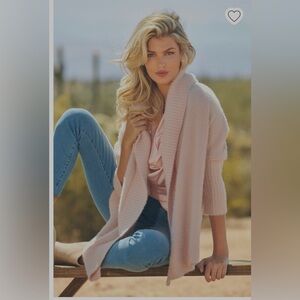 Boston Proper Plush Shawl Collar Cardigan